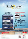 Studiomaster AiR 6R Mixer with Bluetooth, USB & Recorder