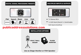 Studiomaster Clio 24M Active Moniter Speaker (325watts RMS)