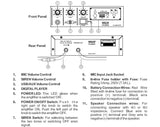 Ahuja PA 200DS Amplifier with Siren & USB (20watts)