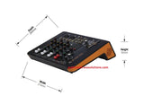 Studiomaster Orb 402 SC Mixer with Inbuilt Audio Interface, Bluetooth, USB, Recording & Echo (4 Channel)