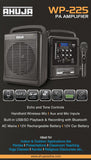 Ahuja WP 225 with Bluetooth, USB, Recording, Echo and Rechargable battery | Portable PA system for Indoor/Outdoor
