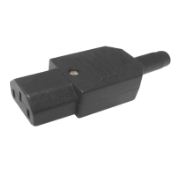 MX 1655 IEC C13 - POWER CONNECTOR - 3 PIN AC PLUG FEMALE FOR COMPUTER SUPPLY