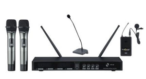 Studiomaster XR 100 HCL UHF Wireless microphone (2Hand+1Collar+1Table Microphones)